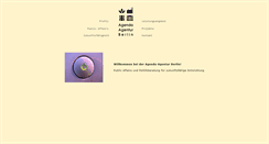 Desktop Screenshot of agenda-agentur.de