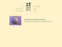 Tablet Screenshot of agenda-agentur.de